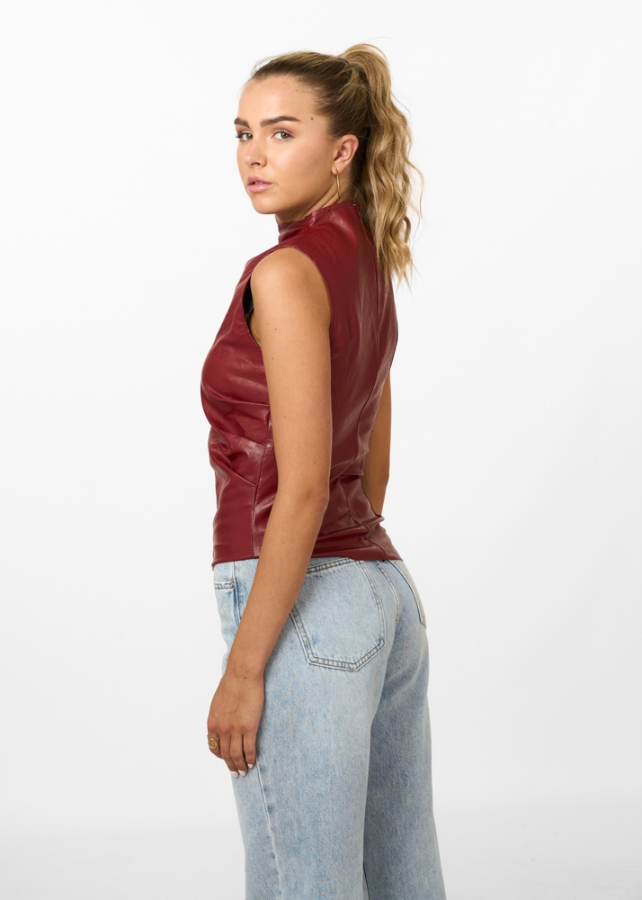 Nanouk leren top