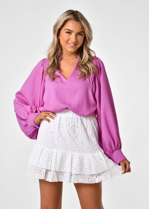 Megan blouse paars