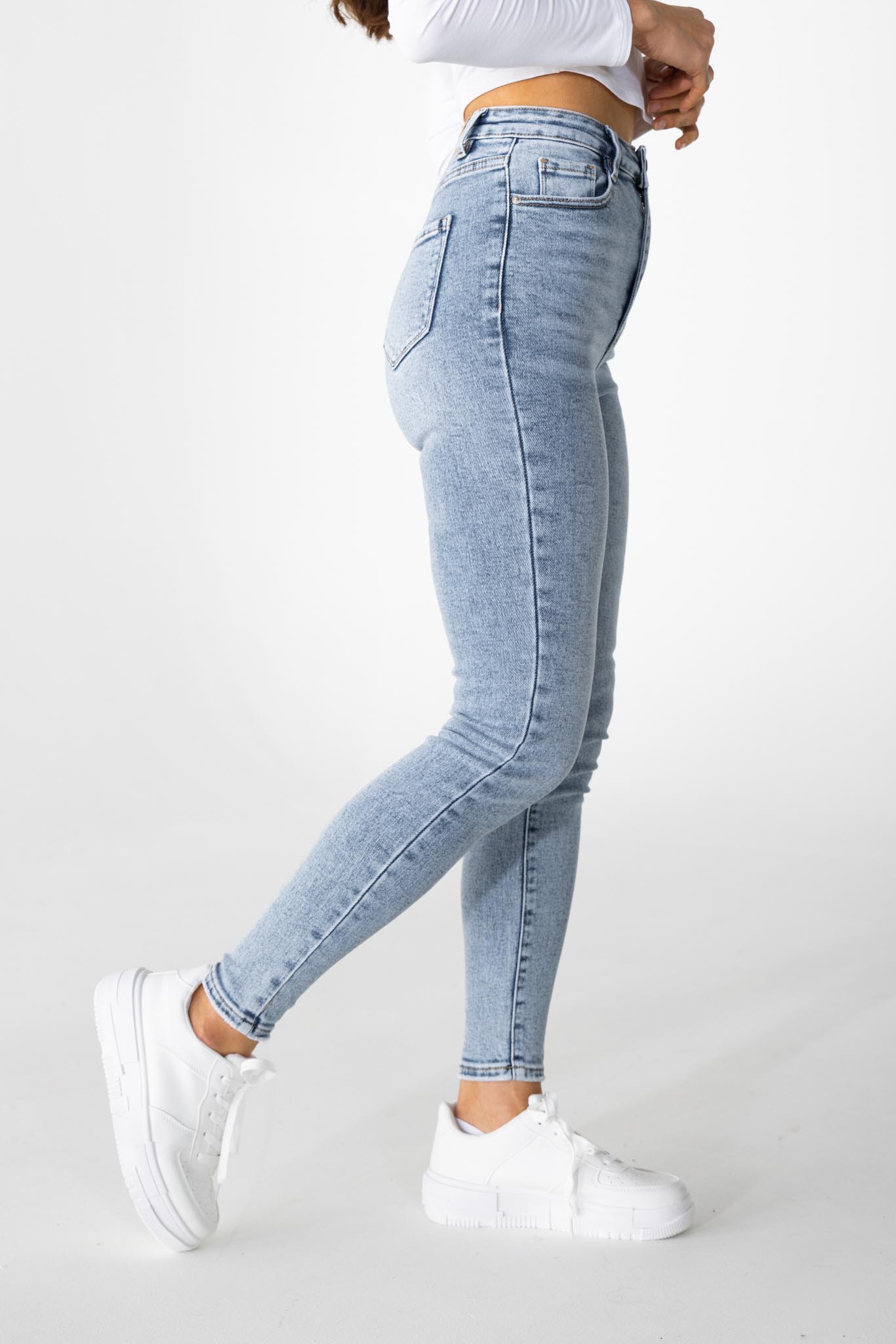 Skinny jeans donkerblauw