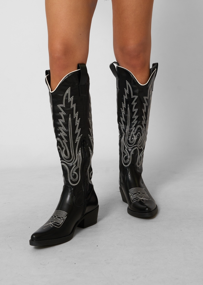 Saar cowboy boots zwart