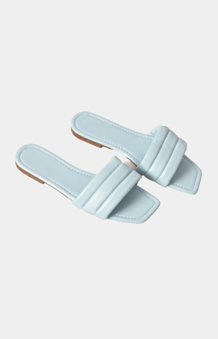 Cleo slippers lichtblauw