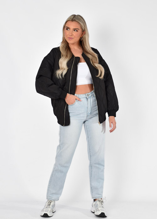 Nora bomber zwart
