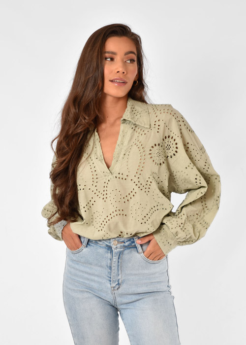 Monica blouse groen