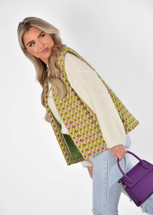 Marthe gilet lime