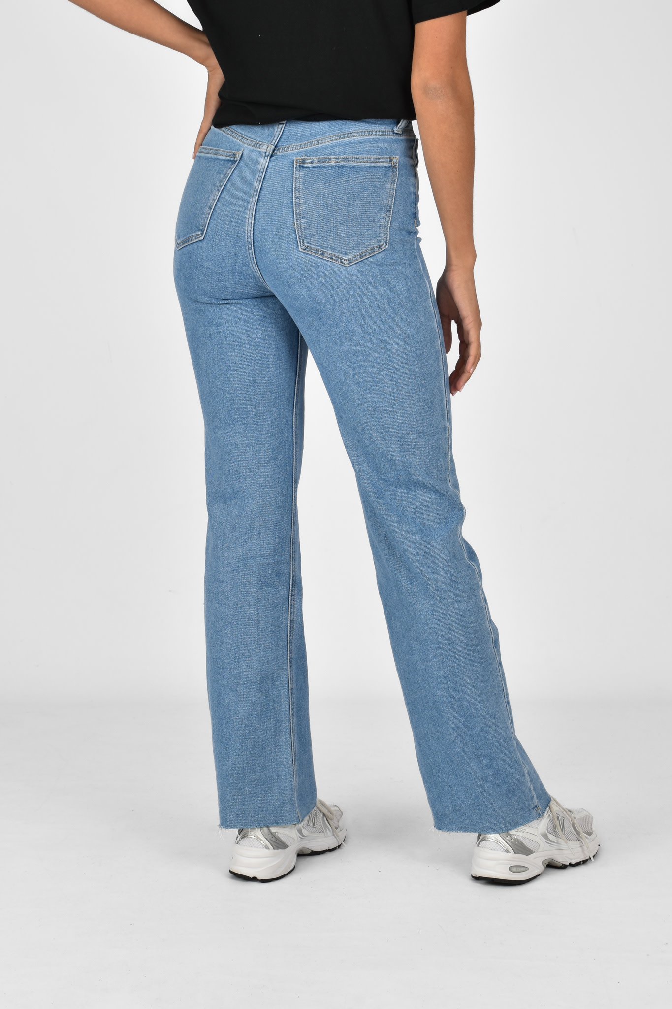 Bo wide leg jeans blauw
