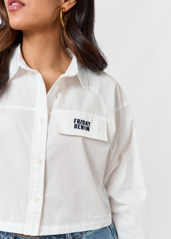 Friday Denim cropped blouse