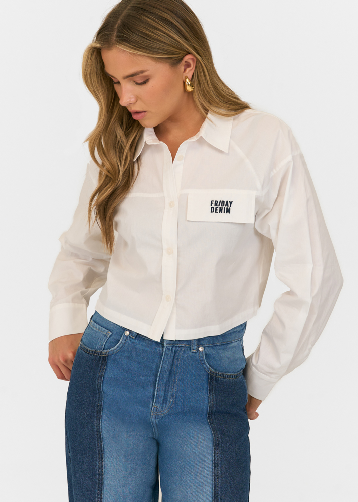 Friday Denim cropped blouse