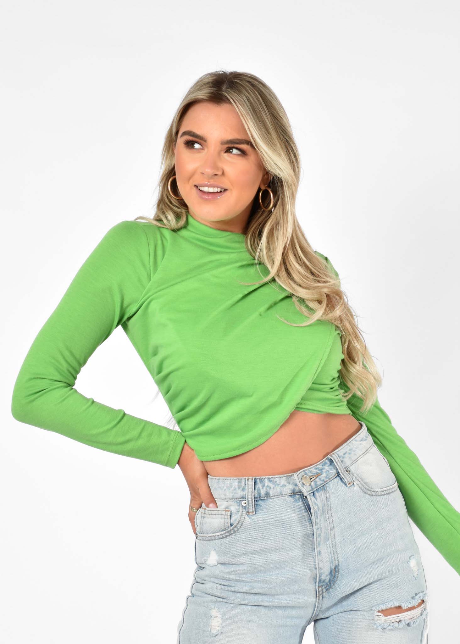 Eline top groen