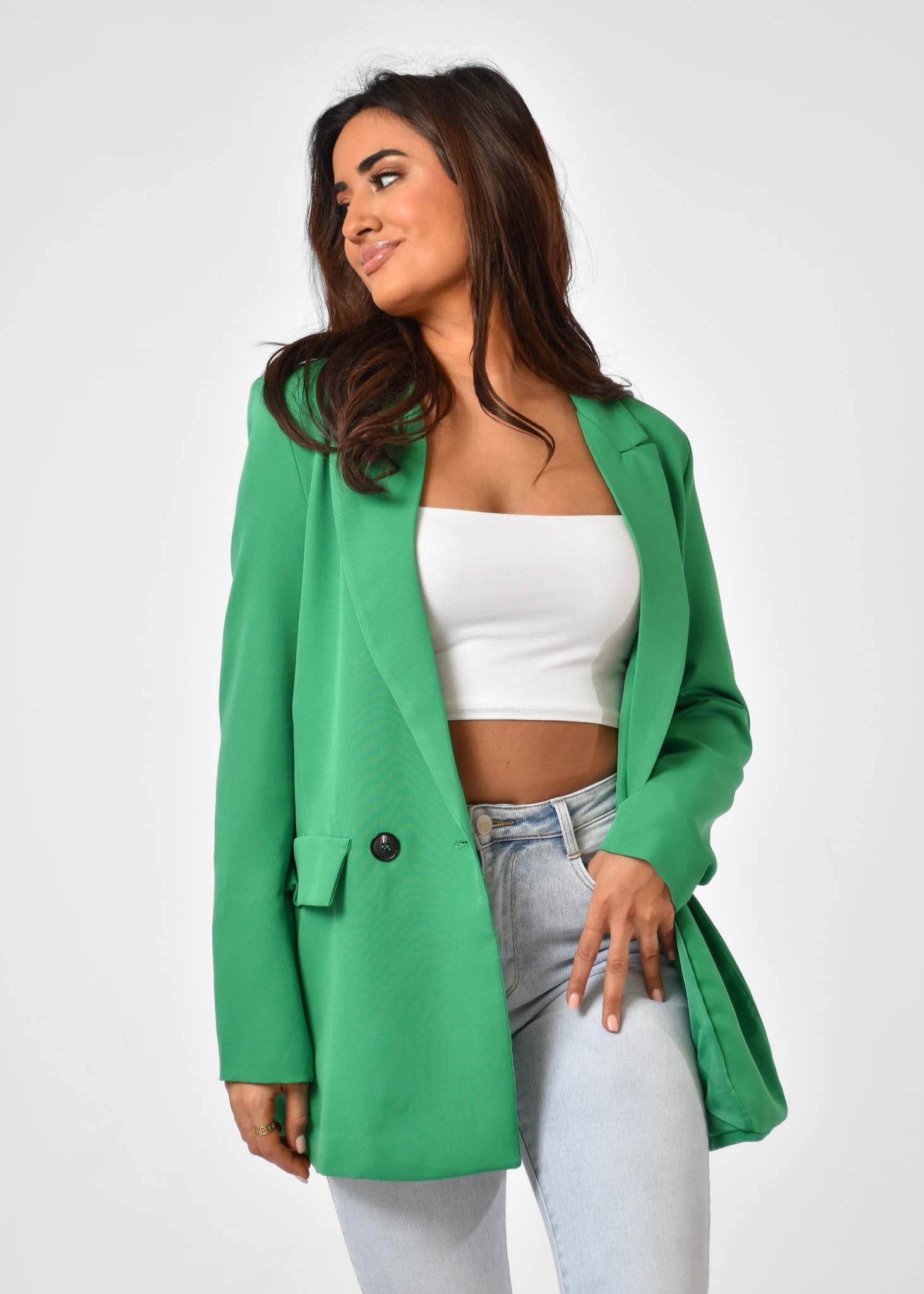 directory Salie Inschrijven Oversized blazer groen | Dames blazers | tess v