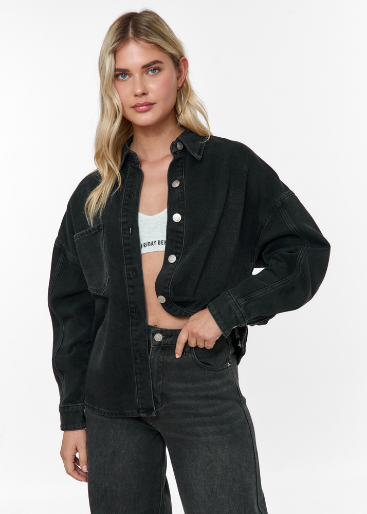 Boyfriend denim blouse