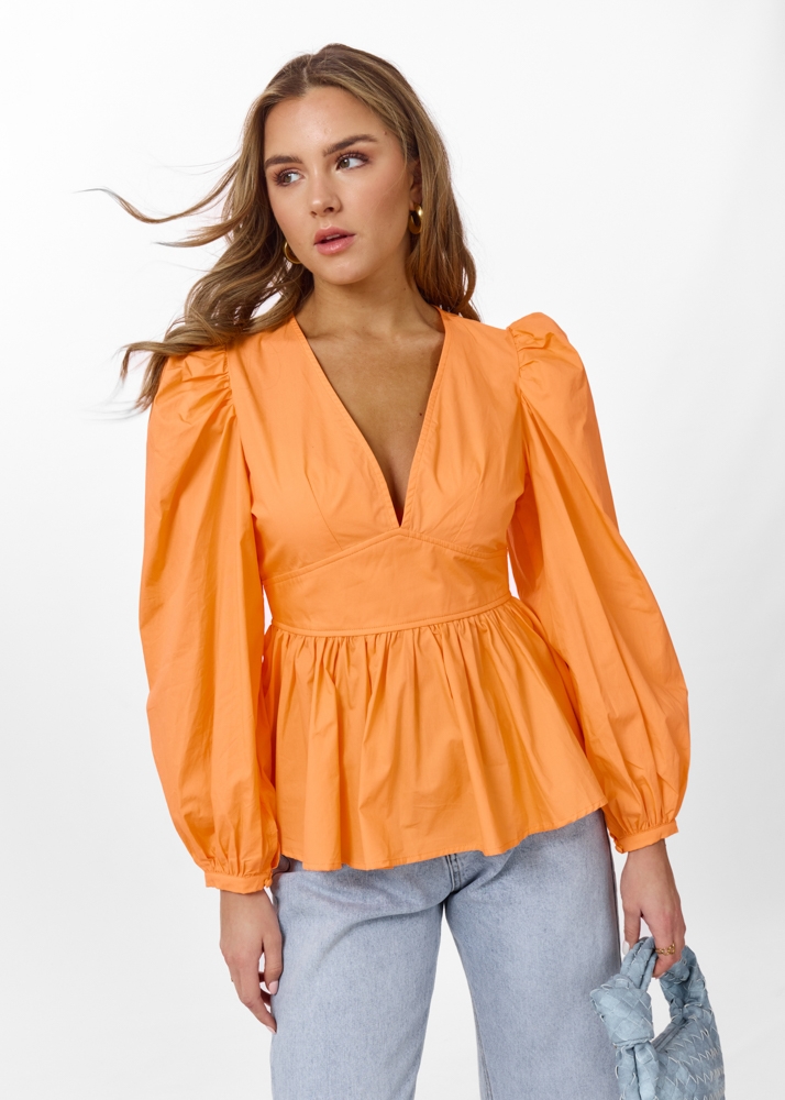 Nola top oranje