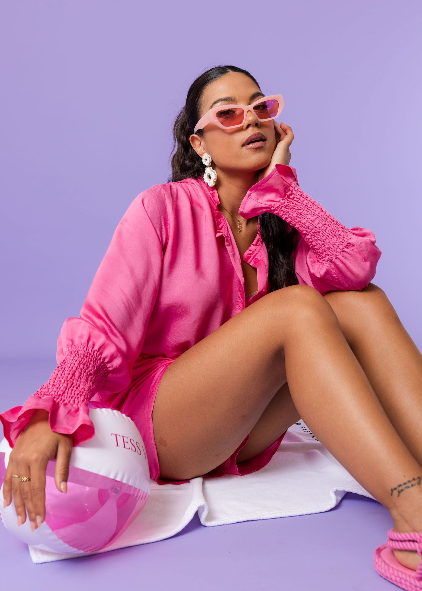 Norie blouse roze
