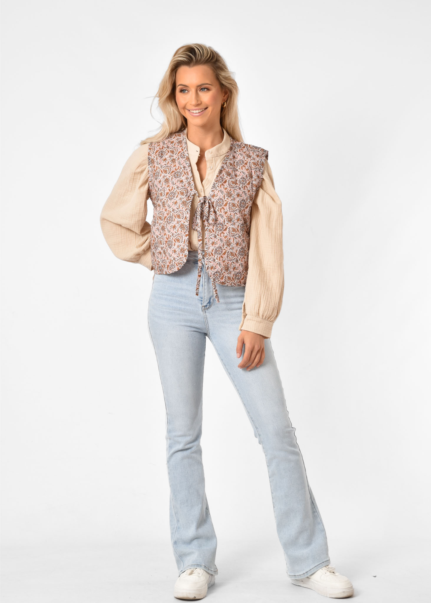Lia gilet geel