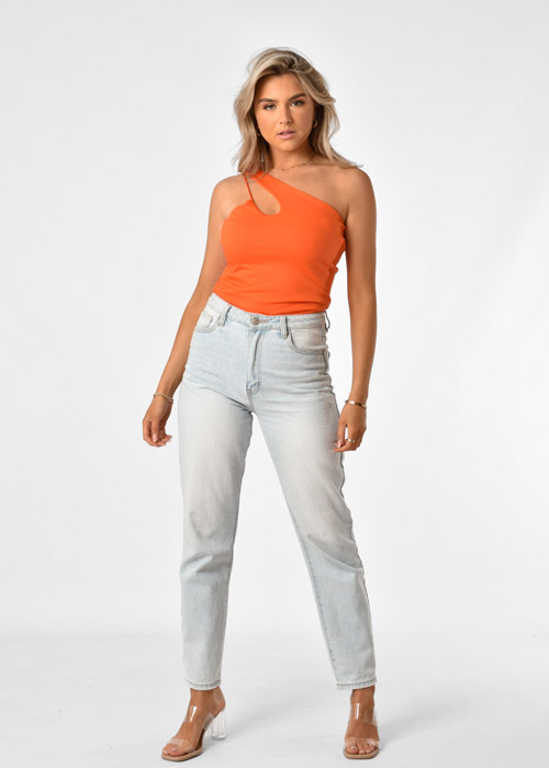 Julia top oranje