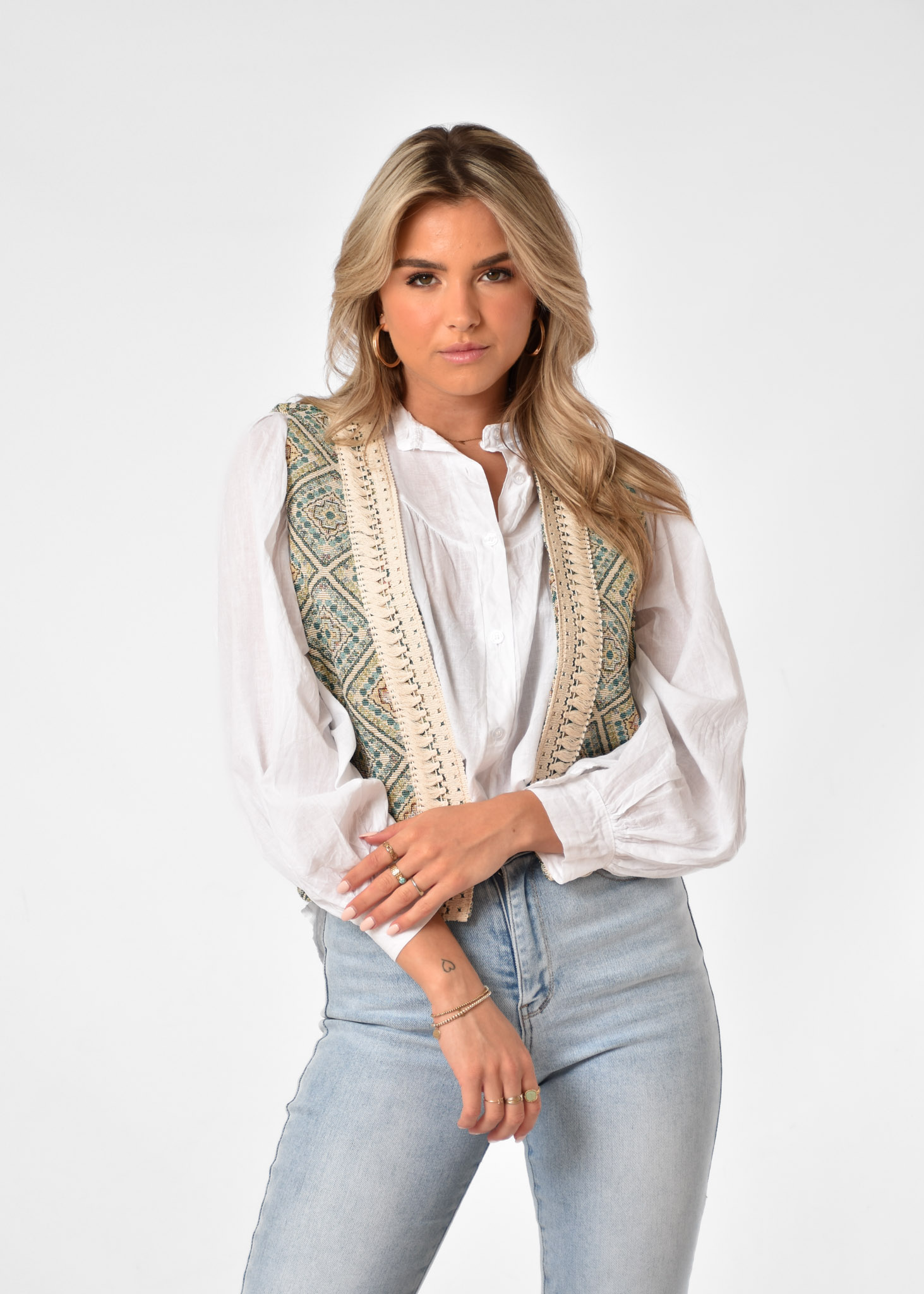 Kirsten gilet groen