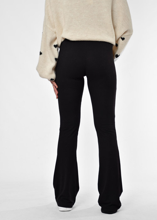 Nina flared broek zwart