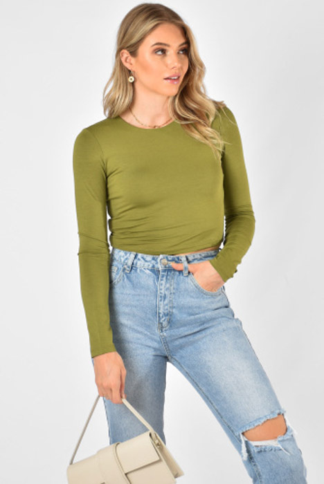 Levi top olijf