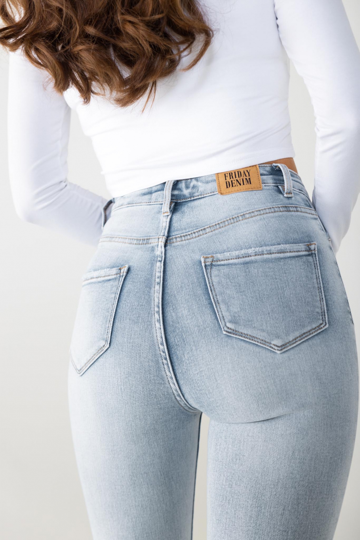 Skinny jeans blauw