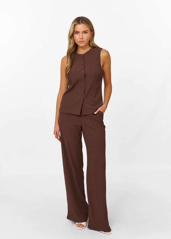 Liselotte top bruin