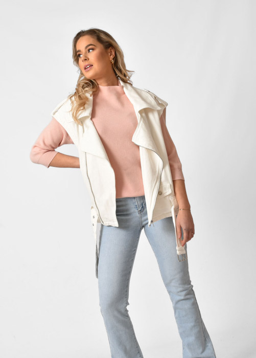 Nora gilet wit