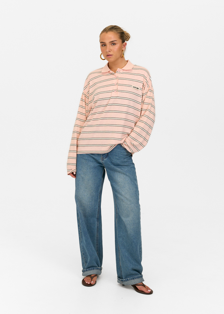 Friday Denim striped polo