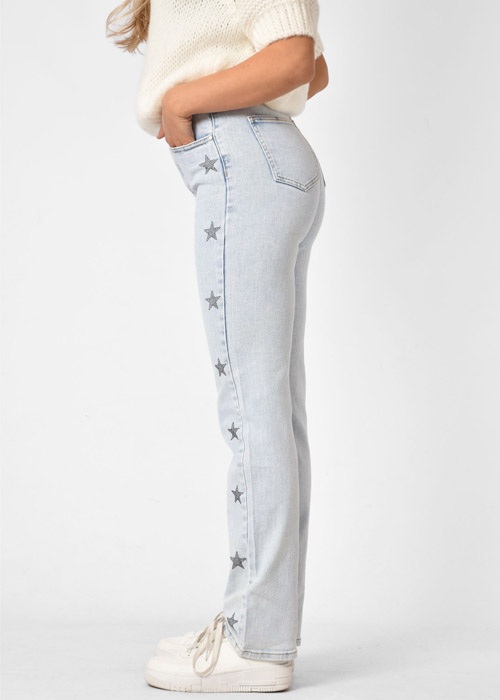 Mila straight leg blauw