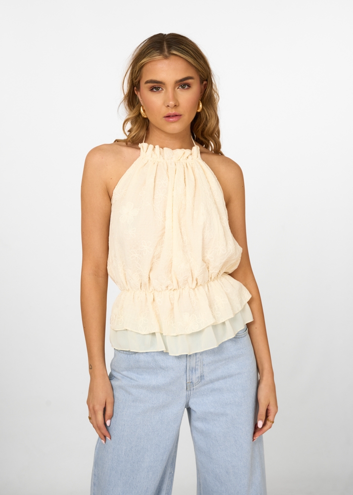 Suzan top creme