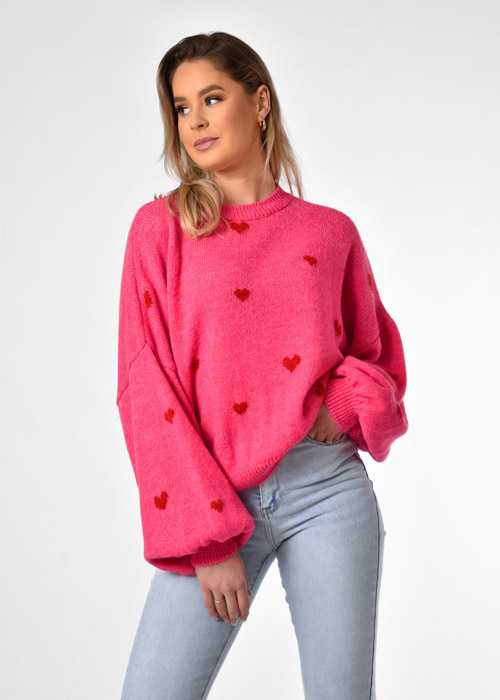 Loena trui fuchsia
